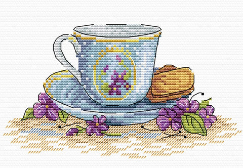 Cross Stitch Kit Cookies for the Tea SM-074