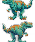 Cross Stitch Kit Dinosaurs - Tyrannosaurus SR - 271 - Hobby.lt 🇬🇧