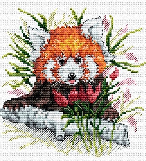 Cross Stitch Kit (Discontinued) Ginger Panda SM - 128 - Hobby.lt 🇬🇧