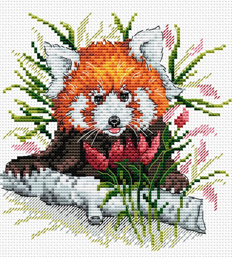 Cross Stitch Kit (Discontinued) Ginger Panda SM-128