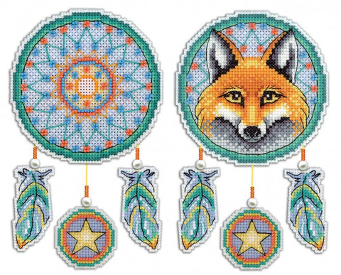 Cross Stitch Kit Dream Catcher - Fox SR - 302 - Hobby.lt 🇬🇧