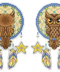 Cross Stitch Kit Dream Catcher - Owl SR - 273 - Hobby.lt 🇬🇧