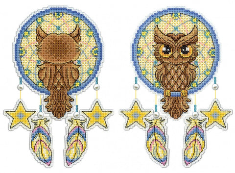 Cross Stitch Kit Dream Catcher - Owl SR - 273 - Hobby.lt 🇬🇧