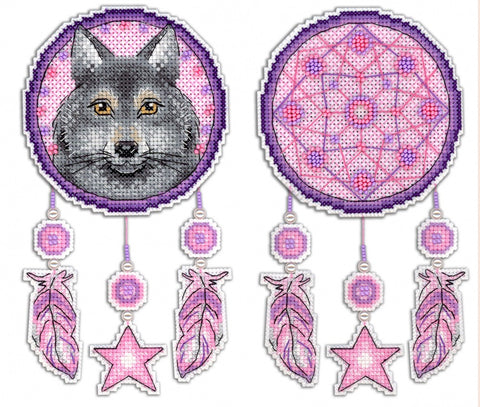 Cross Stitch Kit Dream Catcher - Wolf SR-303