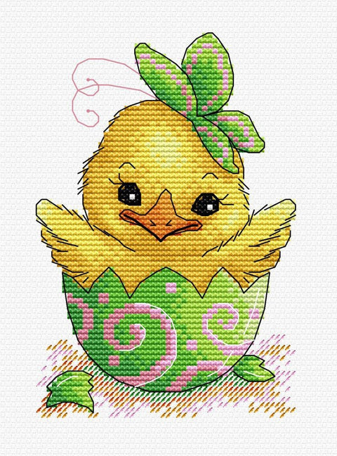 Cross Stitch Kit Easter Chick SM - 229 - Hobby.lt 🇬🇧