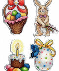 Cross Stitch Kit Easter Joy. Magnets SR - 407 - Hobby.lt 🇬🇧