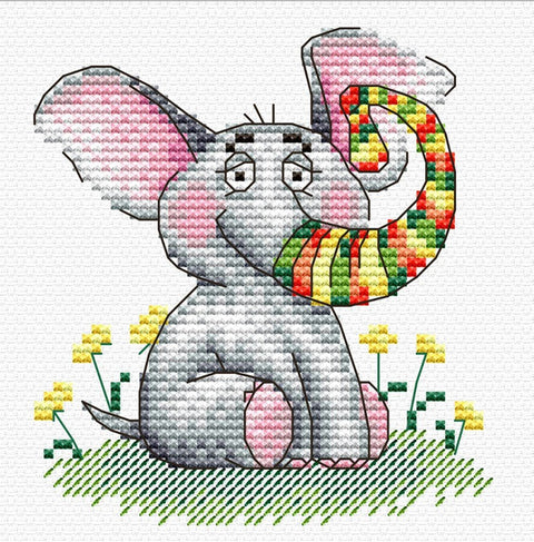 Cross Stitch Kit Elephant SM - 178 - Hobby.lt 🇬🇧