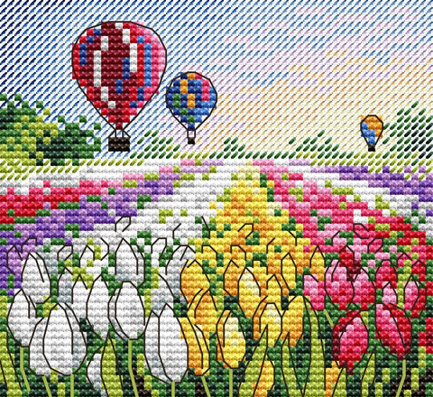 Cross Stitch Kit Evening in Holland SM-433