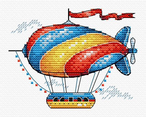 Cross Stitch Kit Fantastic Airship SM-365