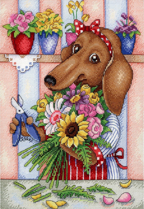 Cross Stitch Kit Florist SNV - 677 - Hobby.lt 🇬🇧