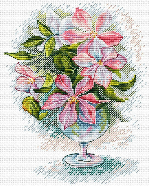 Cross Stitch Kit Flower Bouquet SM - 123 - Hobby.lt 🇬🇧