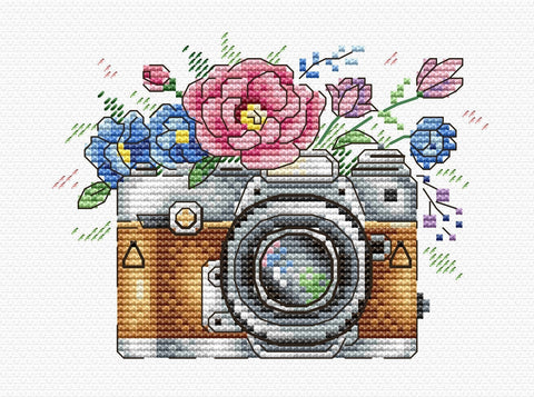 Cross Stitch Kit Flower Photo SV - 255 - Hobby.lt 🇬🇧