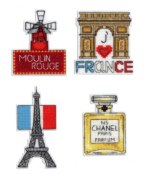 Cross Stitch Kit France - Magnets SR - 306 - Hobby.lt 🇬🇧