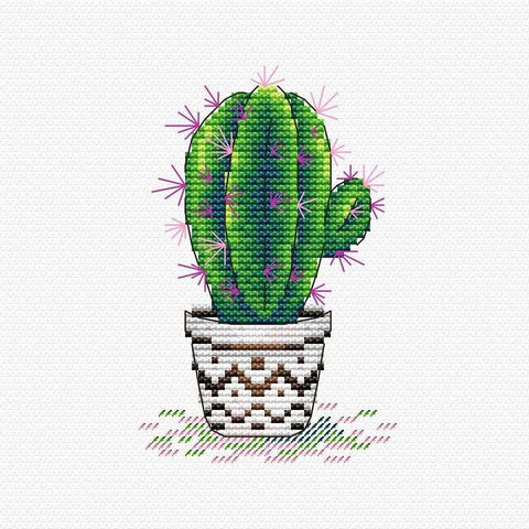 Cross Stitch Kit Fresh Cactus SM-382