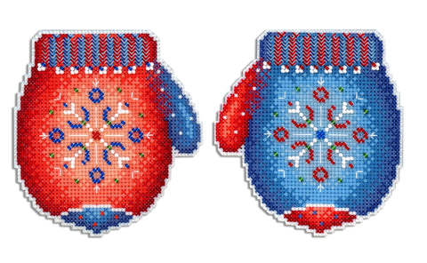 Cross Stitch Kit Frosty Mitten SR-457