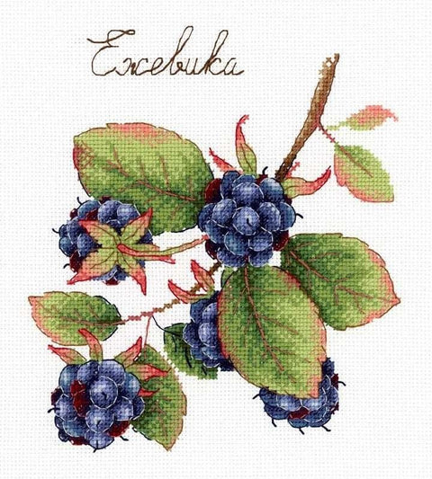 Cross Stitch Kit Gifts of Nature. Blackberry SNV - 696 - Hobby.lt 🇬🇧