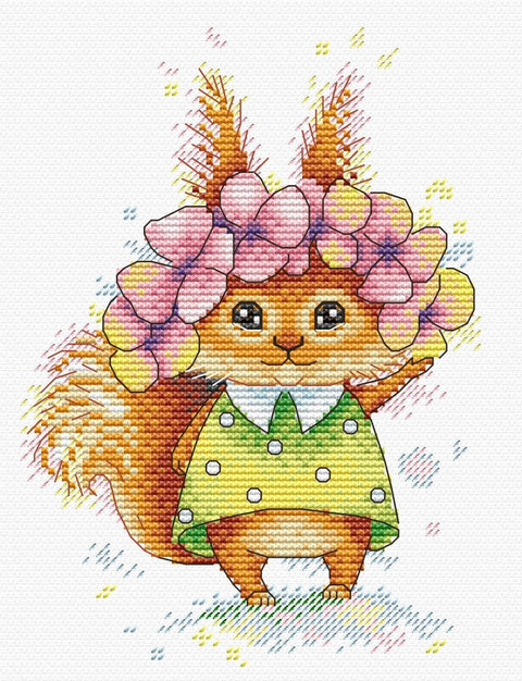 Cross Stitch Kit Ginger Friend SM-224