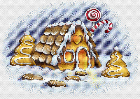 Cross Stitch Kit Gingerbread House SM-192