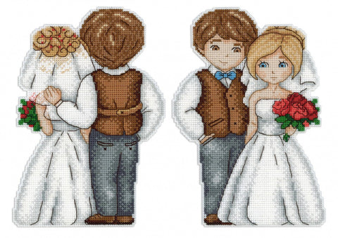 Cross Stitch Kit Husband & Wife SR-276