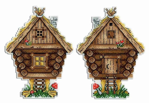 Cross Stitch Kit Hut on Chicken Legs SR-345