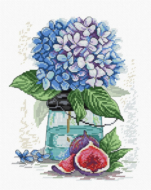 Cross Stitch Kit Hydrangea SM - 138 - Hobby.lt 🇬🇧