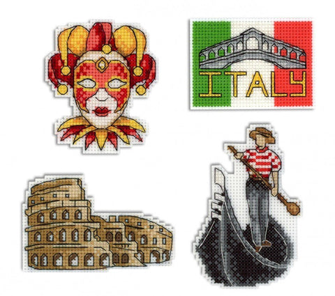 Cross Stitch Kit Italy - Magnets SR - 309 - Hobby.lt 🇬🇧