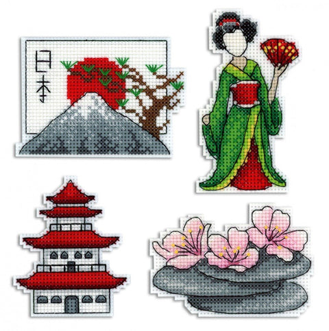 Cross Stitch Kit Japan - Magnets SR - 336 - Hobby.lt 🇬🇧