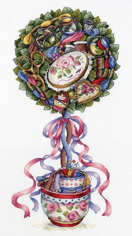 Cross Stitch Kit Joy Topiary SNV-691