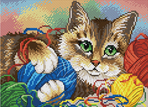 Cross Stitch Kit Kitten SM-032