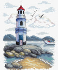 Cross Stitch Kit Lighhouse SM - 216 - Hobby.lt 🇬🇧