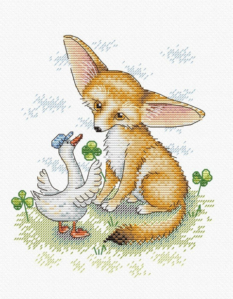 Cross Stitch Kit Lovely Friend SM - 208 - Hobby.lt 🇬🇧