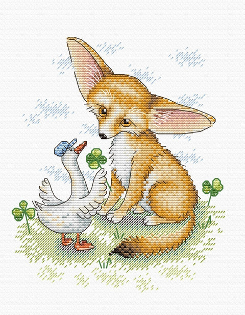 Cross Stitch Kit Lovely Friend SM-208