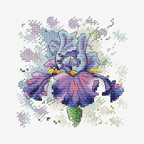 Cross Stitch Kit Lush Iris SM-383