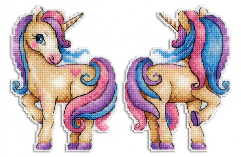 Cross Stitch Kit Magic Unicorns SR - 317 - Hobby.lt 🇬🇧