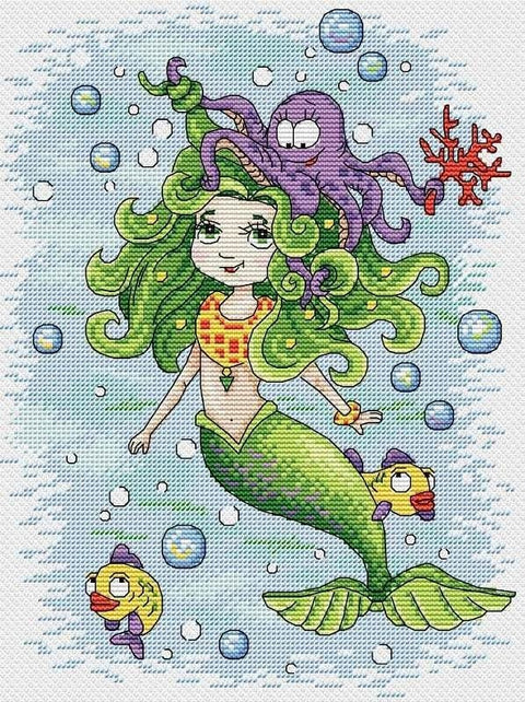 Cross Stitch Kit Mermaid SM - 126 - Hobby.lt 🇬🇧