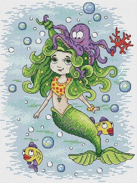 Cross Stitch Kit Mermaid SM-126