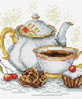 Cross Stitch Kit Morning Tea SM - 092 - Hobby.lt 🇬🇧
