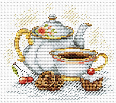 Cross Stitch Kit Morning Tea SM-092