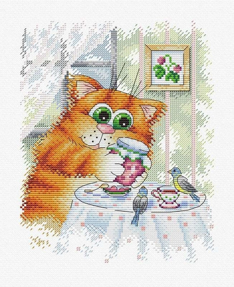 Cross Stitch Kit Morning Tea SM-360