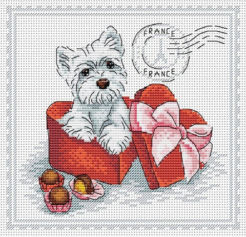 Cross Stitch Kit My Best Friend. France SM - 071 - Hobby.lt 🇬🇧