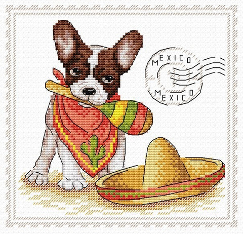 Cross Stitch Kit My Best Friend. Mexico SM-069