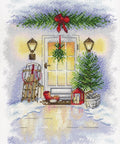 Cross Stitch Kit New Year Door SA - 018 - Hobby.lt 🇬🇧