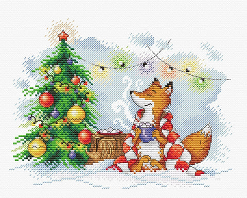 Cross Stitch Kit New Year Lights SM-323