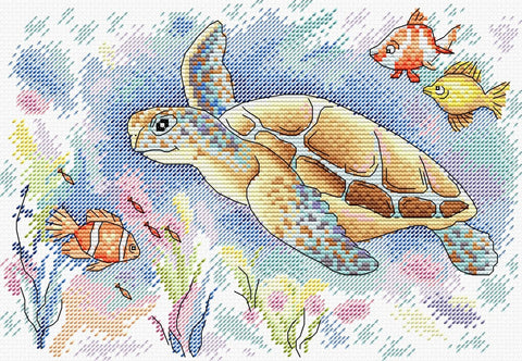 Cross Stitch Kit Ocean Colours SM-199