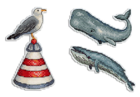 Cross Stitch Kit Ocean Sounds - Magnets SR-330