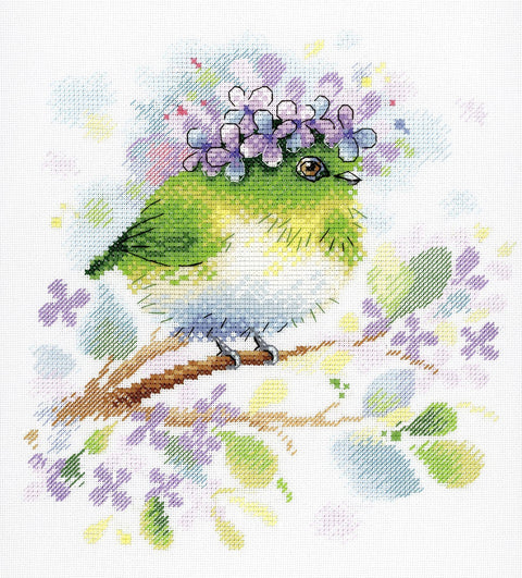 Cross Stitch Kit On the Lilac Branch SA-013