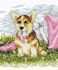 Cross Stitch Kit On the Walk SM - 034 - Hobby.lt 🇬🇧