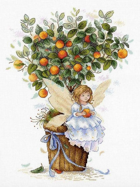 Cross Stitch Kit Orange Fairy SNV-652