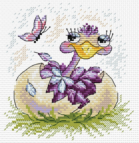 Cross Stitch Kit Ostrich SM-102