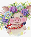 Cross Stitch Kit Pink Fashionista SM - 329 - Hobby.lt 🇬🇧